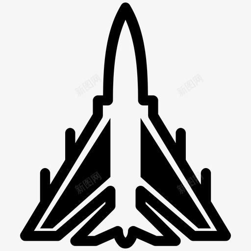 喷气机飞机战斗机图标svg_新图网 https://ixintu.com 喷气机 战斗机 飞机 飞行