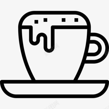 卡布奇诺咖啡店28直式图标图标