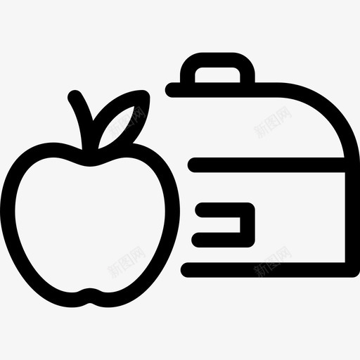 午餐盒回学校14直系图标svg_新图网 https://ixintu.com 午餐盒 回学校14 直系