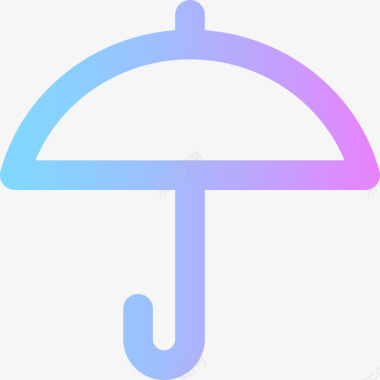雨伞金融53梯度图标图标
