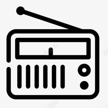收音机电子音乐图标图标