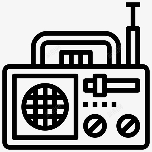 广播市场录音带音乐和多媒体图标svg_新图网 https://ixintu.com 媒体广告 广播市场 录音带 收音机卡带 收音机盒 音乐和多媒体
