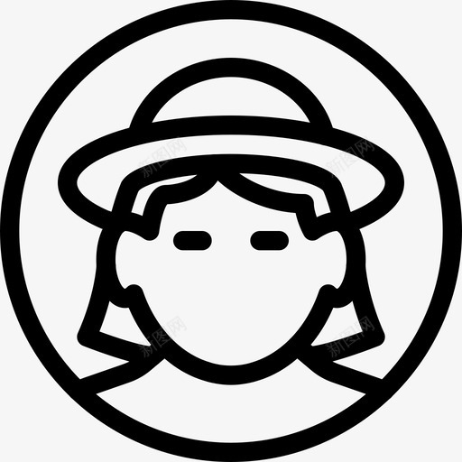 戴帽子的女人个人资料夏季帽子图标svg_新图网 https://ixintu.com 个人资料 夏季帽子 头像线图标 戴帽子的女人 用户