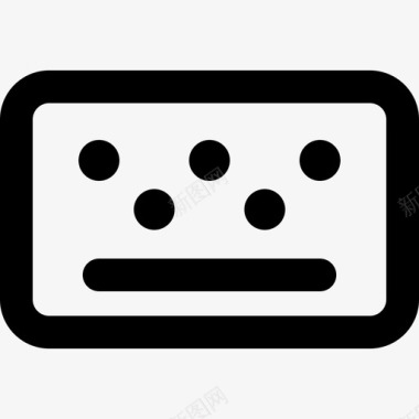 键盘技术18线性图标图标