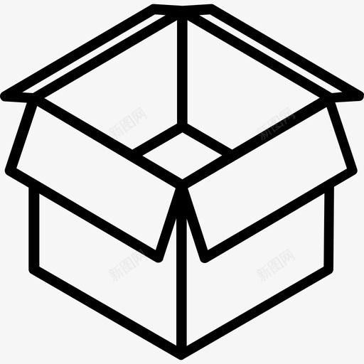 盒式盒式包装线性图标svg_新图网 https://ixintu.com 盒式 盒式包装 线性