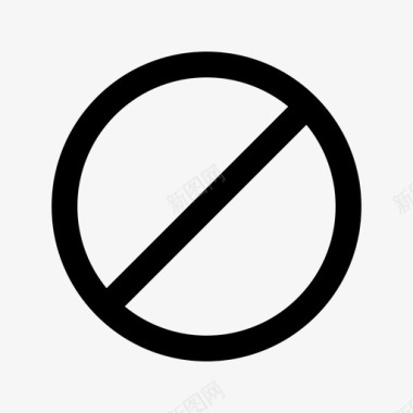 禁止停止基本粗体图标图标