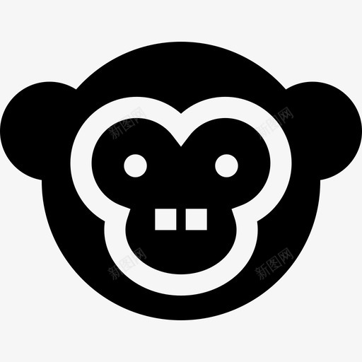 猴子野生动物6填充物图标svg_新图网 https://ixintu.com 填充物 猴子 野生动物6