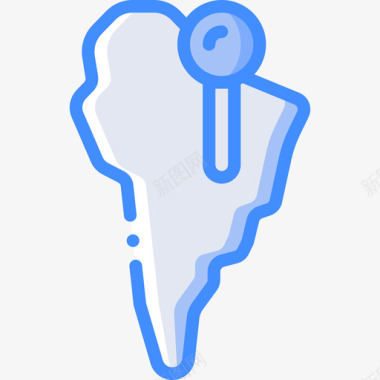 南美洲地理4蓝色图标图标