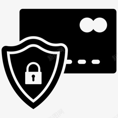 安全支付信用卡锁图标图标
