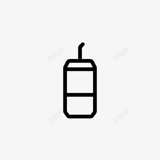 汽水罐污染垃圾图标svg_新图网 https://ixintu.com 不健康 包装 垃圾 污染 汽水罐