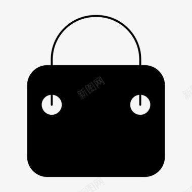 购物袋购买用户界面字形图标图标