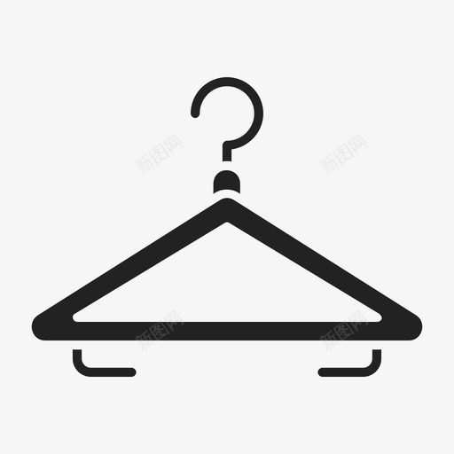 衣架衣柜服装图标svg_新图网 https://ixintu.com 商业 家具和家居 时尚 服装 衣架 衣柜