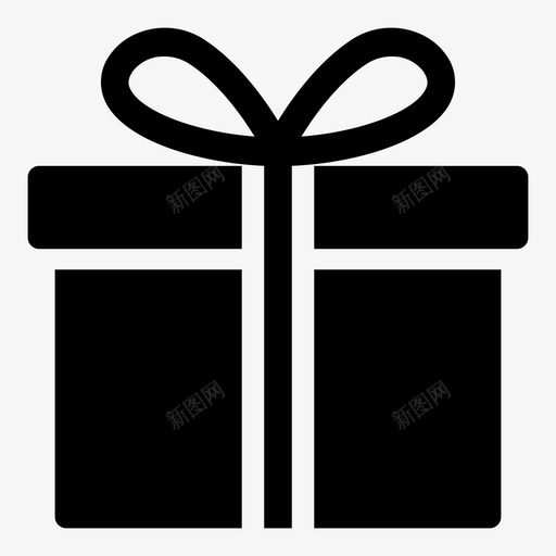 礼物生日圣诞节图标svg_新图网 https://ixintu.com 圣诞节 爱家 生日 礼物 礼盒