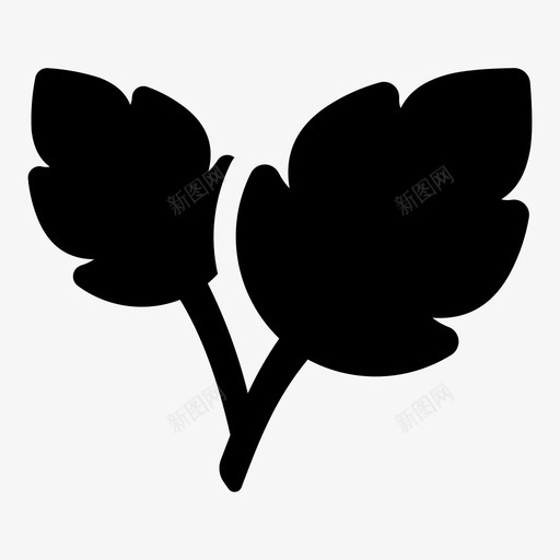 叶草药植物图标svg_新图网 https://ixintu.com 台灯叶闪光灯咖啡云美元袋 叶 植物 草药