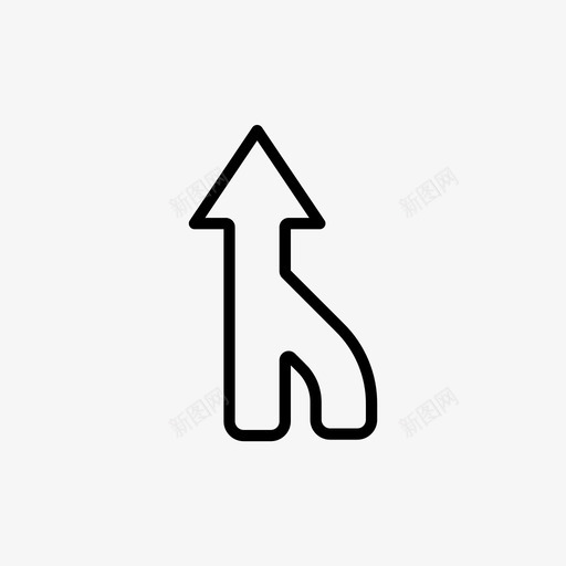 箭头方向路牌图标svg_新图网 https://ixintu.com 方向 简单的线条图标 箭头 路牌