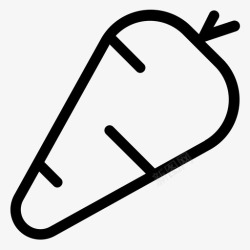 萝卜ui胡萝卜食物健康图标高清图片