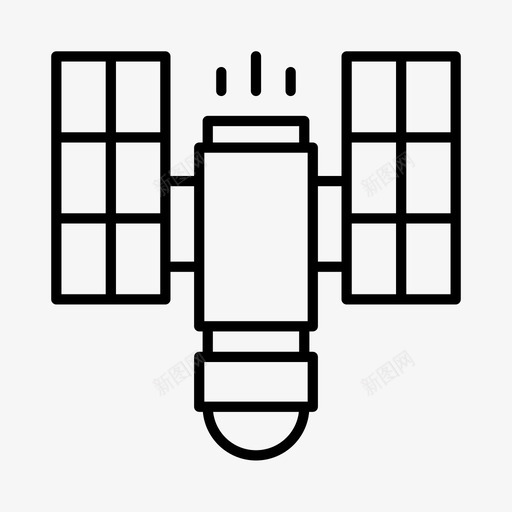 卫星反乌托邦未来图标svg_新图网 https://ixintu.com 卫星 反乌托邦 太空 星系 未来