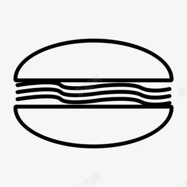 汉堡美味香肠图标图标