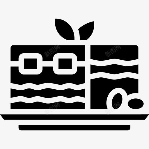 蛋糕美食2填充图标svg_新图网 https://ixintu.com 填充 美食2 蛋糕