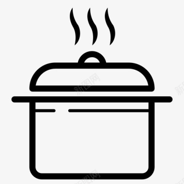 火锅烹饪厨房图标图标