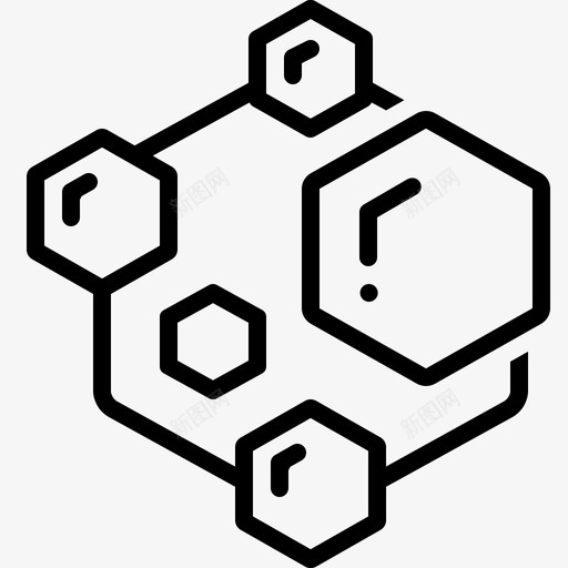 模块化雕刻概念图标svg_新图网 https://ixintu.com 概念 模块化 混凝土 符号 雕刻