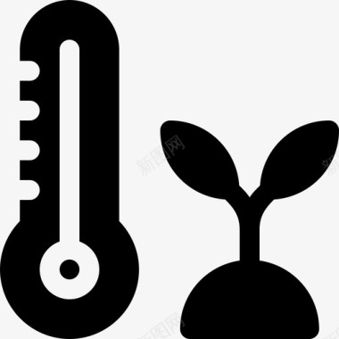 温度计室内植物6充满图标图标
