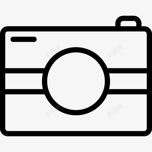 照相机旅行52线性图标svg_新图网 https://ixintu.com 旅行52 照相机 线性