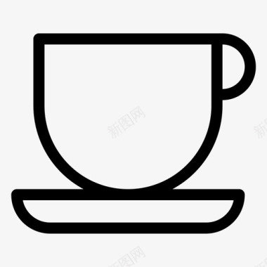 咖啡杯冲泡卡布奇诺图标图标