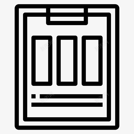 剪贴板业务纸张图标svg_新图网 https://ixintu.com 业务 剪贴板 剪贴板图表 报告 纸张