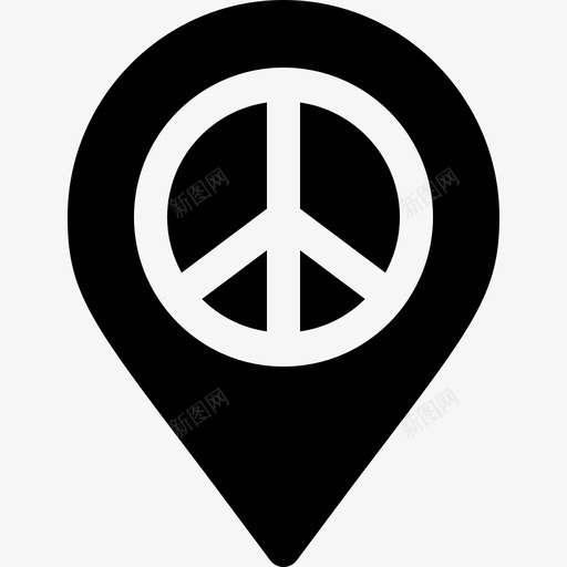 占位符和平与人权已填充图标svg_新图网 https://ixintu.com 占位符 和平与人权 已填充