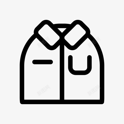 校服衬衫学生服图标svg_新图网 https://ixintu.com 学生服 教育用品 校服 衬衫 领带