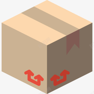 包装和运输箱2扁平图标图标