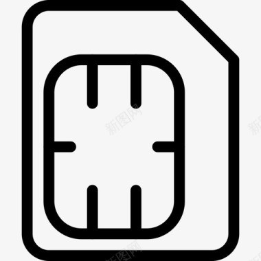 sim卡蜂窝芯片图标图标