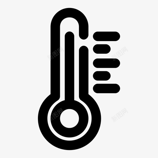 温度计摄氏度度数图标svg_新图网 https://ixintu.com 度数 摄氏度 水星 温度 温度计 界面图标1个空格粗体
