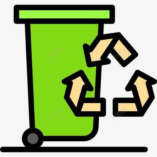 循环利用生态68线性颜色图标svg_新图网 https://ixintu.com 循环利用 生态68 线性颜色