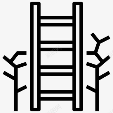 梯子木工楼梯图标图标
