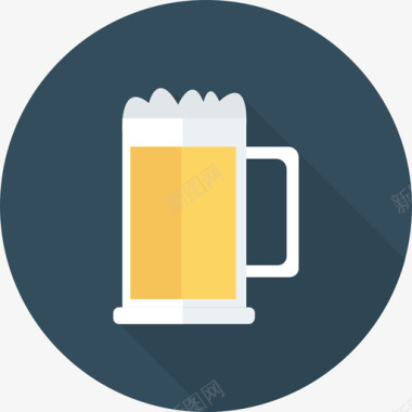 啤酒食品和饮料22循环图标图标