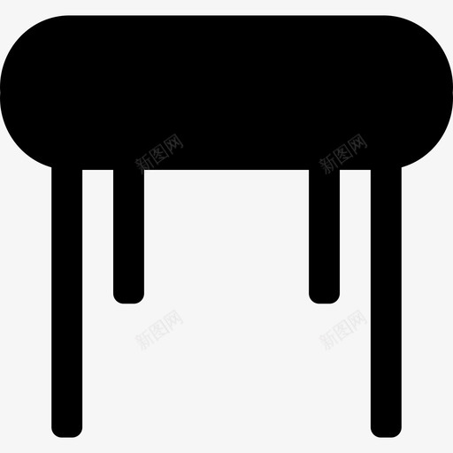 桌子家用电器和家具3填充图标svg_新图网 https://ixintu.com 填充 家用电器和家具3 桌子