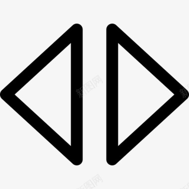双箭头箭头10直线图标图标