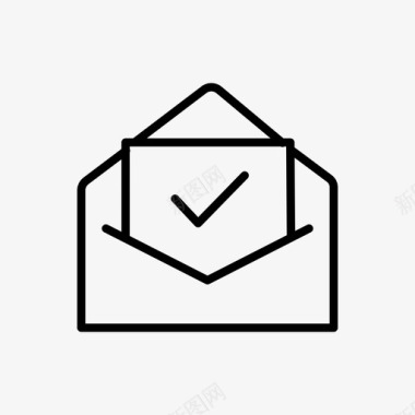 电子邮件复选标记电子邮件发送图标图标