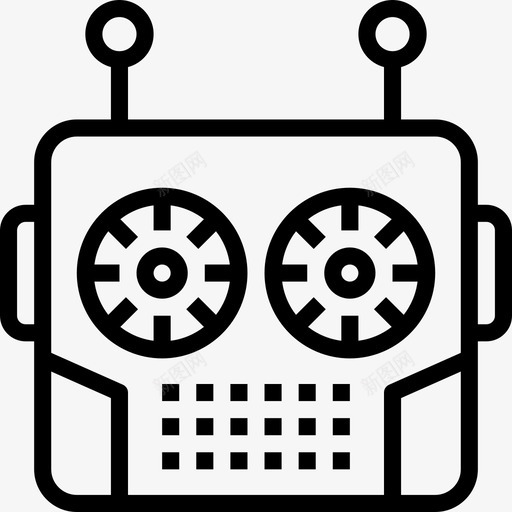 机器人机器人学18线性图标svg_新图网 https://ixintu.com 机器人 机器人学18 线性