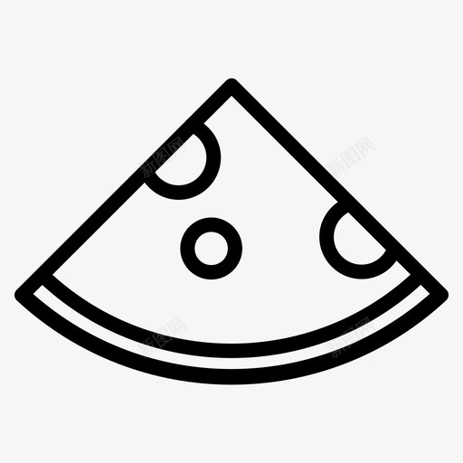 披萨饼快餐热披萨图标svg_新图网 https://ixintu.com 垃圾食品 快餐 披萨饼 热披萨 食品图标线样式