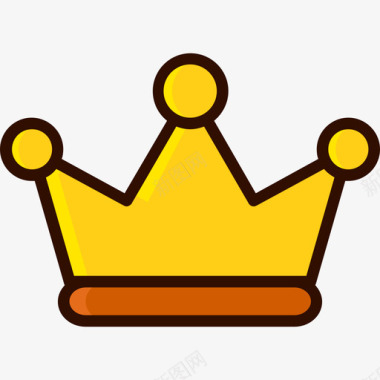 皇冠奖励6线性颜色图标图标