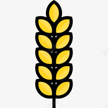 小麦农业2原色图标图标