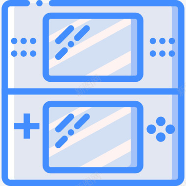 游戏机tech7蓝色图标图标