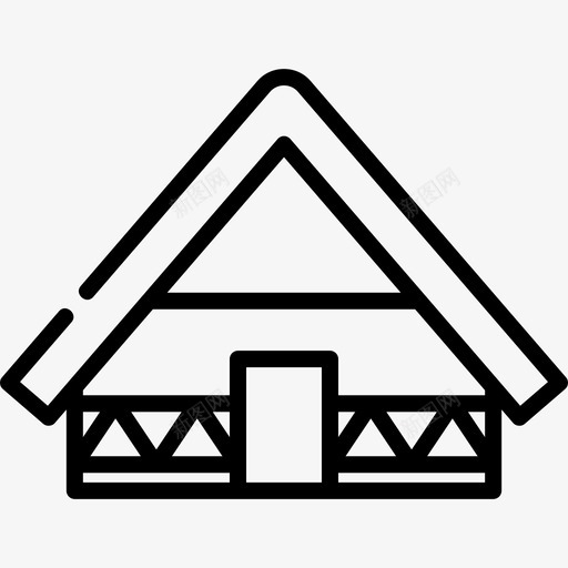 小屋房屋类型3线性图标svg_新图网 https://ixintu.com 小屋 房屋类型3 线性