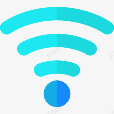 Wifi通讯80平坦图标图标