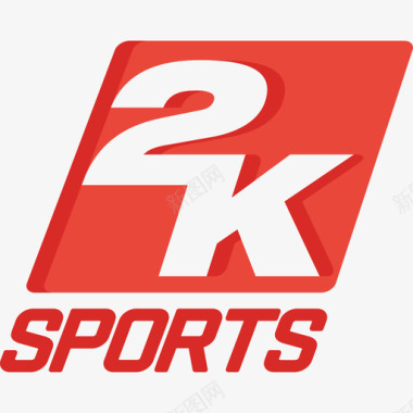 2kSports视频游戏徽标扁平图标图标