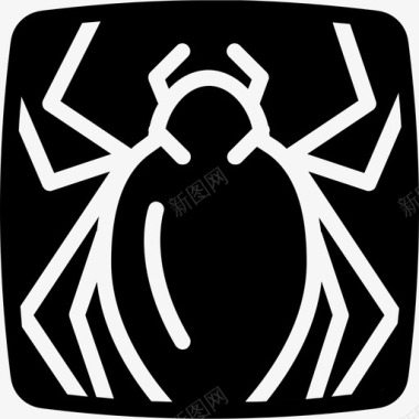 蜘蛛万圣节56填充图标图标