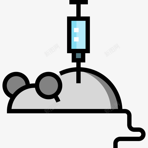 老鼠化学10线性颜色图标svg_新图网 https://ixintu.com 化学10 线性颜色 老鼠